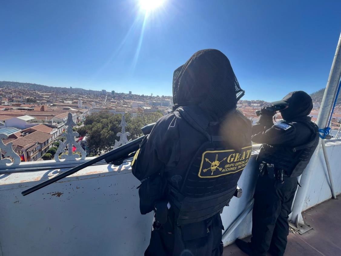 Fotografías: cortesía del Grupo Especial de Acciones Tácticas (GEAT) de la Policía Boliviana.