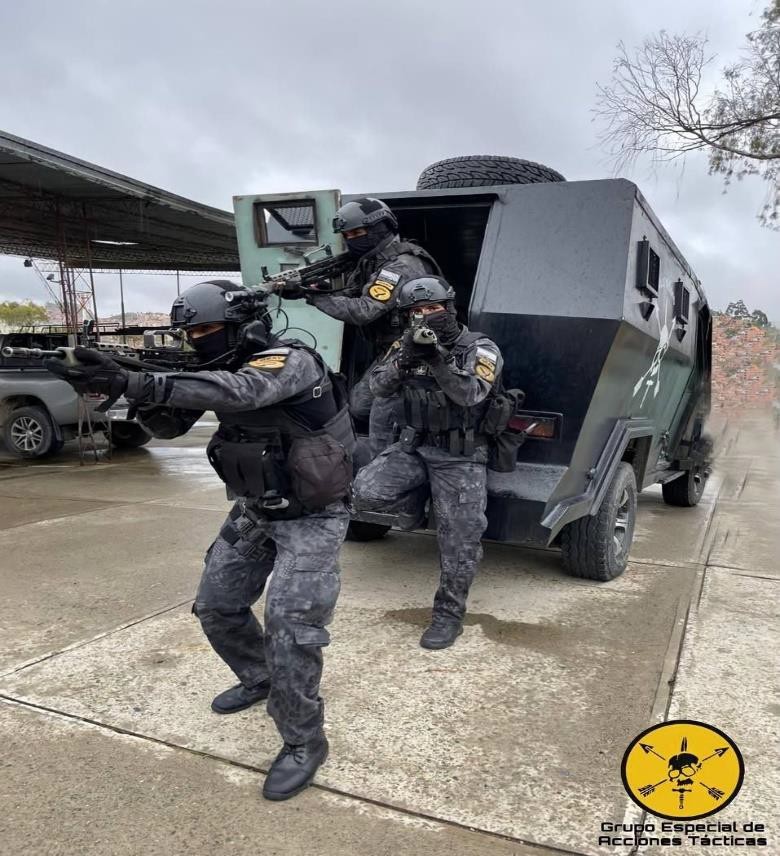 Fotografías: cortesía del Grupo Especial de Acciones Tácticas (GEAT) de la Policía Boliviana.